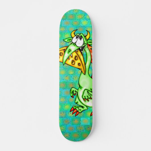 Cheese Loving Dragon Skateboard (Voorkant)