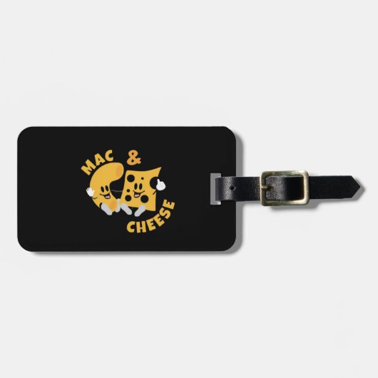 Cheese Mac & Cheese Grappig cadeau idee Bagagelabel (Voorkant horizontaal)