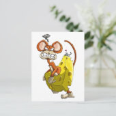 Cheese Monkey Briefkaart (Staand voorkant)