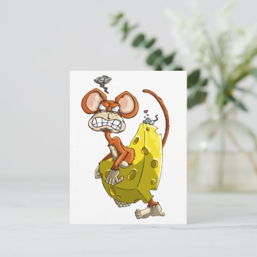 Cheese Monkey Briefkaart (Staand voorkant)