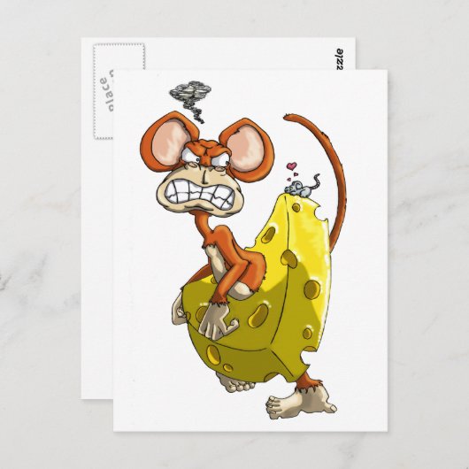 Cheese Monkey Briefkaart (Voorkant / Achterkant)