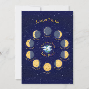 Cheese Moon Whimsical Lunar Phases Chart Kaart