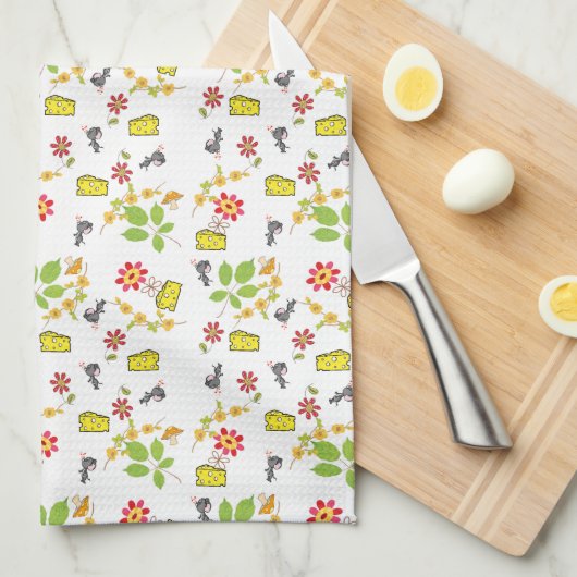 Cheese Mouse Kitchen Hand Towel Theedoek (Quarter Fold)