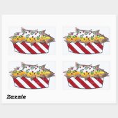 Cheese Nachos Nacho Snack Chips Junk Food Stickers (Vel)