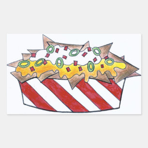 Cheese Nachos Nacho Snack Chips Junk Food Stickers