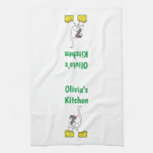 Cheese Ostrich Mouse Kitchen Hand Towel Theedoek (Verticaal)