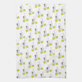 Cheese Ostrich Mouse Kitchen Hand Towel Theedoek (Verticaal)