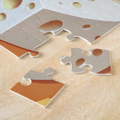 Cheese Pieces With Natural Holes Cute Pattern Legpuzzel (Zijkant)