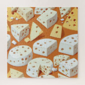 Cheese Pieces With Natural Holes Cute Pattern Legpuzzel (Verticaal)