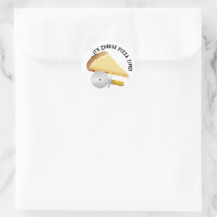 Cheese Pizza Day Ronde Sticker