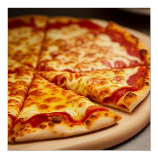 Cheese Pizza Perfect Poster (Voorkant)