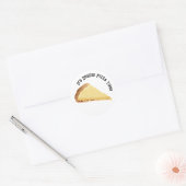 Cheese Pizza Ronde Sticker (Envelop)