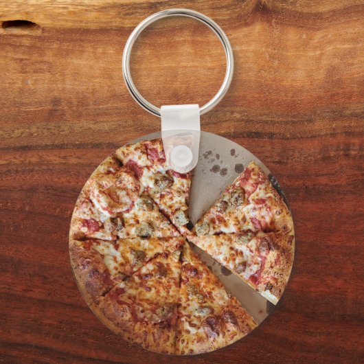 Cheese Pizza Sleutelhanger (Voorkant)