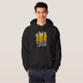 Cheese Pun Gratest Ever Weightlifter Fun Saying Li Hoodie (Voorkant volledig)