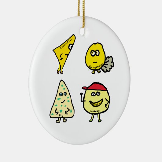Cheese Puns Keramisch Ornament (Rechts)