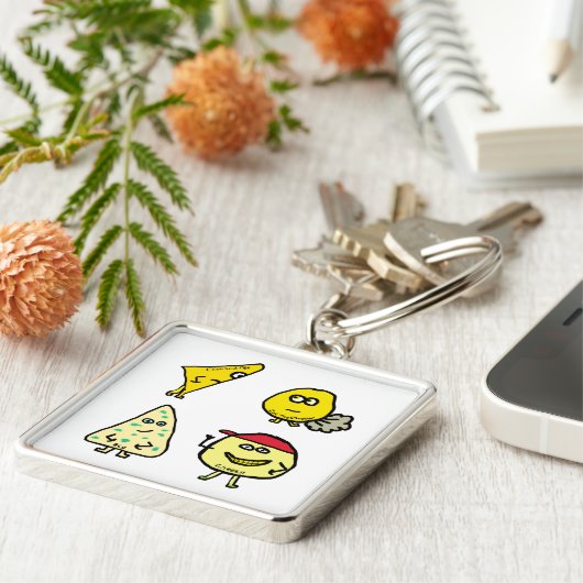 Cheese Puns Sleutelhanger (Zijkant)