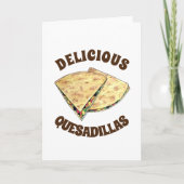 Cheese Quesadillas Mexican Food Appetizer Kaart (Voorkant)
