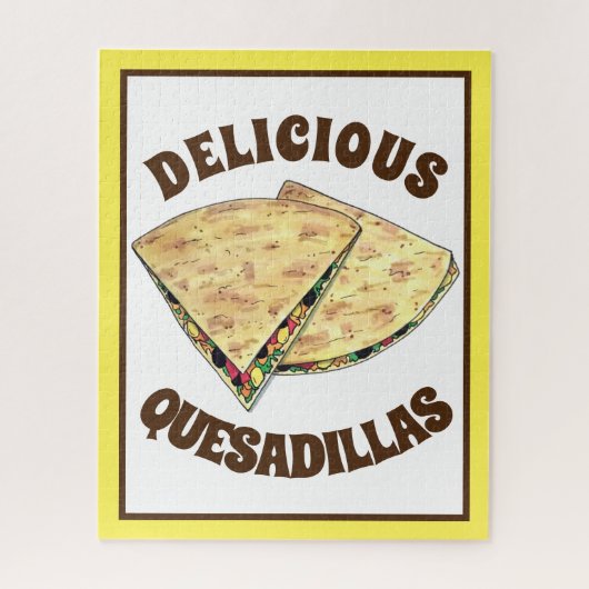Cheese Quesadillas Mexican Food Appetizer Legpuzzel (Verticaal)