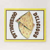 Cheese Quesadillas Mexican Food Appetizer Legpuzzel (Horizontaal)