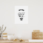 Cheese said pizza funny cheese pun jokes poster (Keuken)