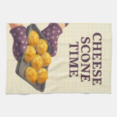 Cheese Scone Time — Kitchen Tea Towel Theedoek (Horizontaal)