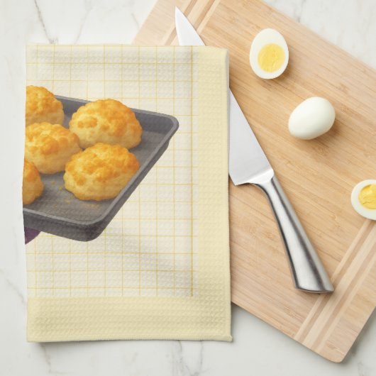 Cheese Scone Time — Kitchen Tea Towel Theedoek (Quarter Fold)