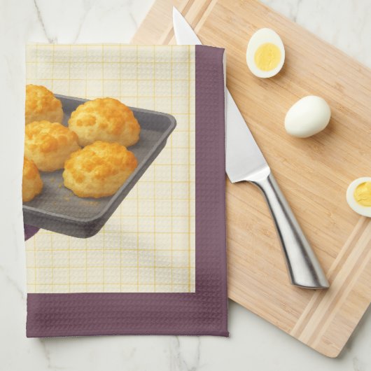 Cheese Scone Time — Kitchen Tea Towel Theedoek (Quarter Fold)