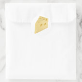 Cheese Slice Ronde Sticker (Tas)