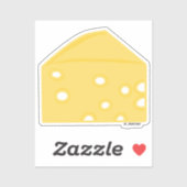Cheese Slice Sticker (Vel)