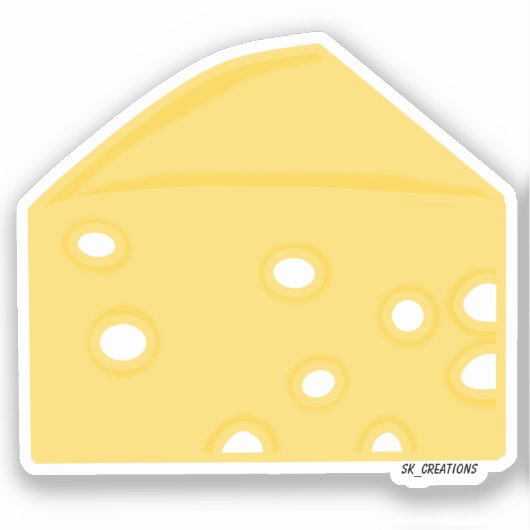 Cheese Slice Sticker (Voorkant)