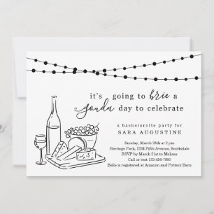 Cheese Theme Bachelorette Party Invitation Kaart