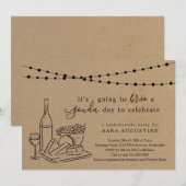 Cheese Theme Bachelorette Party Kraft Background Kaart (Voorkant / Achterkant)