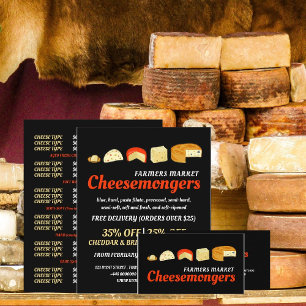 Cheese Variety, Cheesemonger Adverteren Flyer