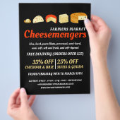 Cheese Variety, Cheesemonger Adverteren Flyer (Hand)