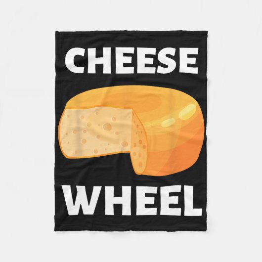 Cheese Wheel Video Game Meme Design Fleece Deken (Voorkant)