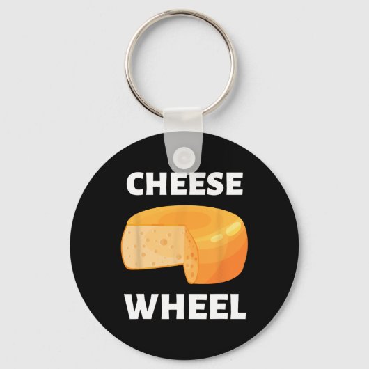 Cheese Wheel Video Game Meme Design Sleutelhanger (Voorkant)