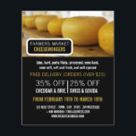 Cheese Wheels, Cheesemonger Adverteren Flyer<br><div class="desc">Cheese Wheels,  Cheesemonger Adverteren brochures door de Visitekaartje winkel.</div>