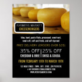 Cheese Wheels, Cheesemonger Adverteren Poster (Voorkant)