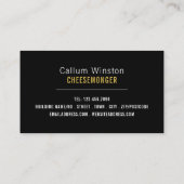 Cheese Wheels, Cheesemonger Visitekaartje (Achterkant)