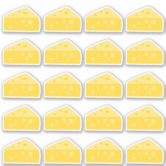 Cheese Wig Shaped Snack Sticker (Voorkant)