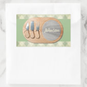Cheeseboard Aangepaste Charcuterie Gepersonaliseer Rechthoekige Sticker (Tas)