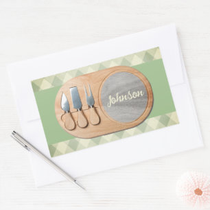 Cheeseboard Aangepaste Charcuterie Gepersonaliseer Rechthoekige Sticker