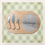 Cheeseboard Custom Charcuterie Board Onderzetter Glazen Onderzetter (Voorkant)