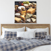 Cheeseboard Stilleven - Ingewikkeld Canvas Print (Insitu (Slaapkamer))