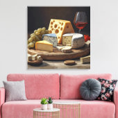 Cheeseboard Stilleven - Ingewikkeld Canvas Print (Insitu (Woonkamer))