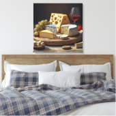 Cheeseboard Stilleven - Ingewikkeld Canvas Print (Insitu (Slaapkamer))