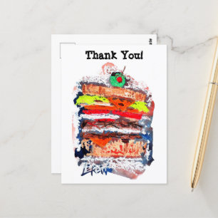 Cheeseburger #170229 briefkaart