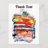 Cheeseburger #170229 briefkaart (Voorkant)