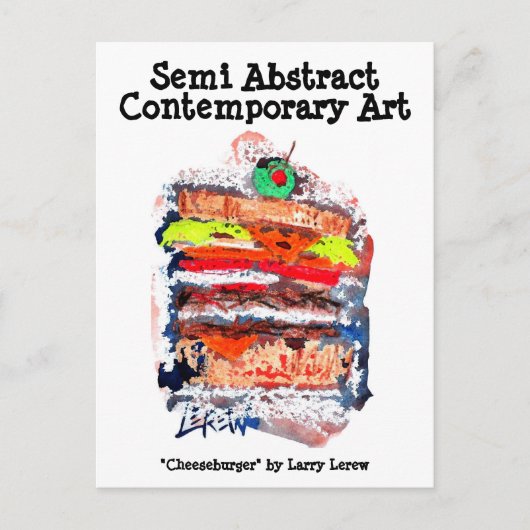 Cheeseburger #170229 briefkaart (Voorkant)