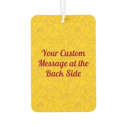 Cheeseburger Air Freshener Luchtverfrisser (Achterkant)